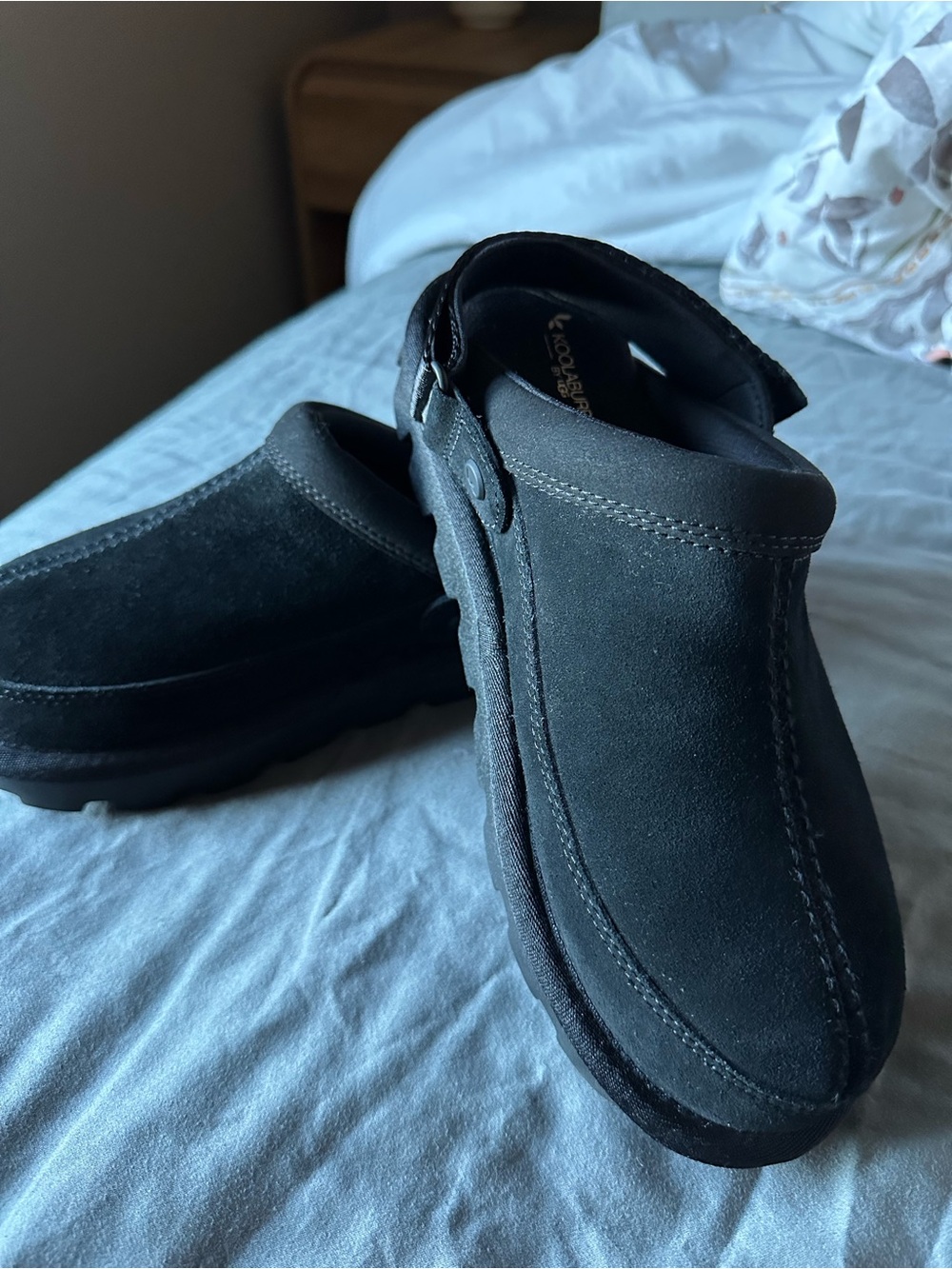 Koolaburra Black Suede Slip-On Clog for Women